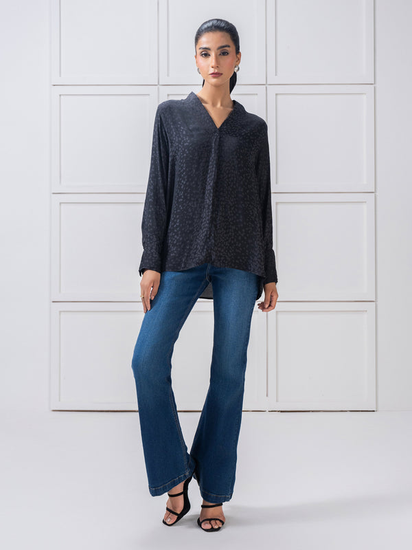 Limelight Printed Silk Top