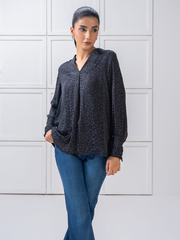 Limelight Printed Silk Top