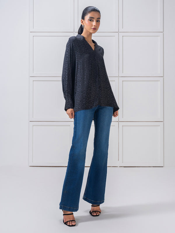 Limelight Printed Silk Top