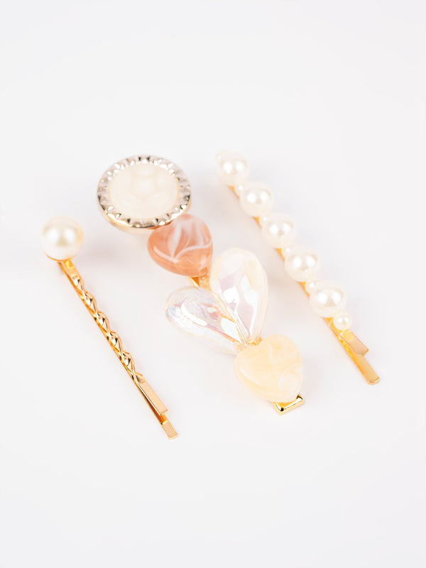 limelight Rainbow heart Hair Clips