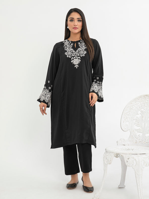 Limelight Raw Silk Shirt-Embroidered (Pret)