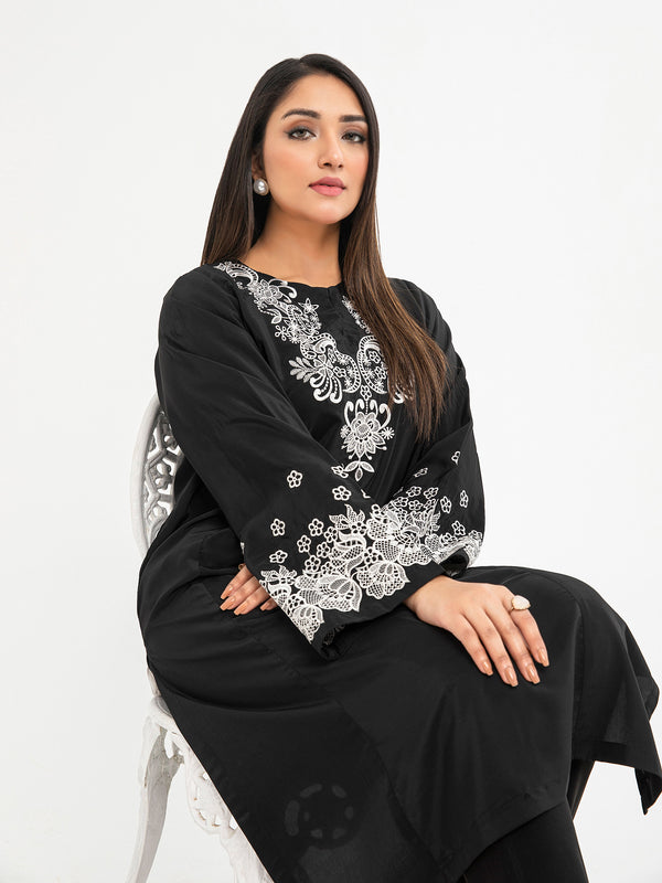 limelight Raw Silk Shirt-Embroidered (Pret)