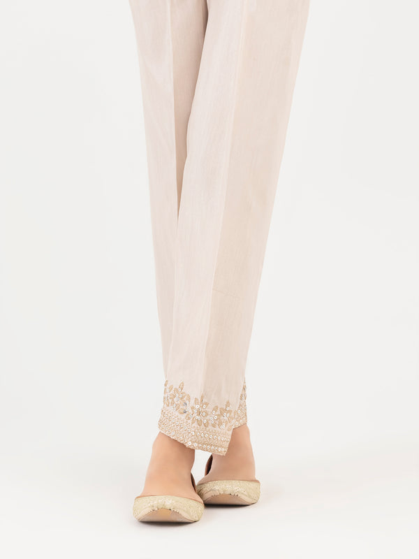 Limelight Raw Silk Trouser-Embroidered (Pret)