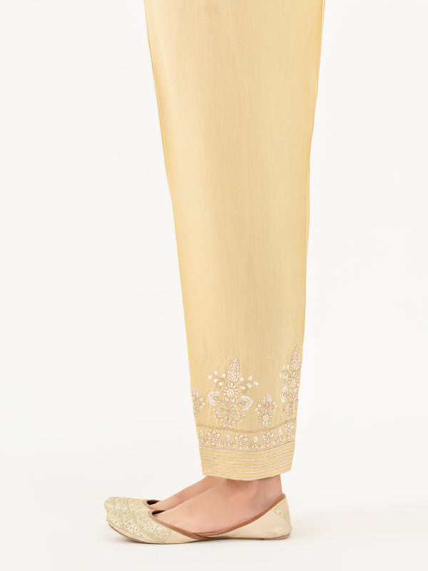 Limelight Raw Silk Trouser-Embroidered (Pret)