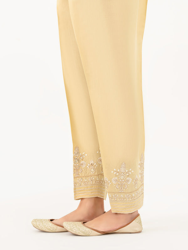 Limelight Raw Silk Trouser-Embroidered (Pret)