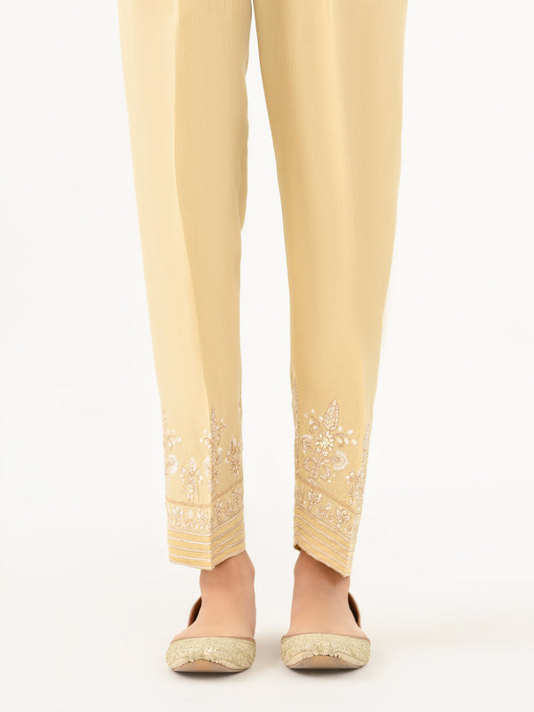limelight Raw Silk Trouser-Embroidered (Pret)