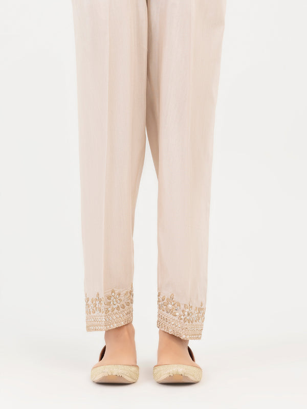 limelight Raw Silk Trouser-Embroidered (Pret)