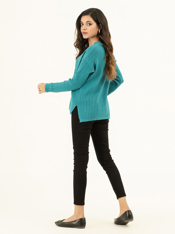 Limelight Ribbed Knit Sweater