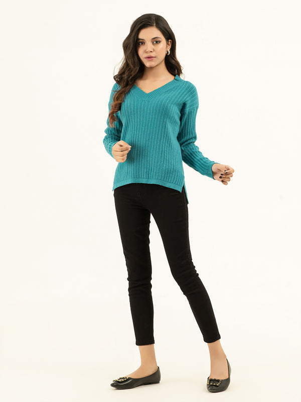limelight Ribbed Knit Sweater