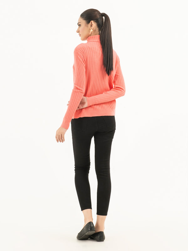 Limelight Ribbed Turtle Neck Sweater