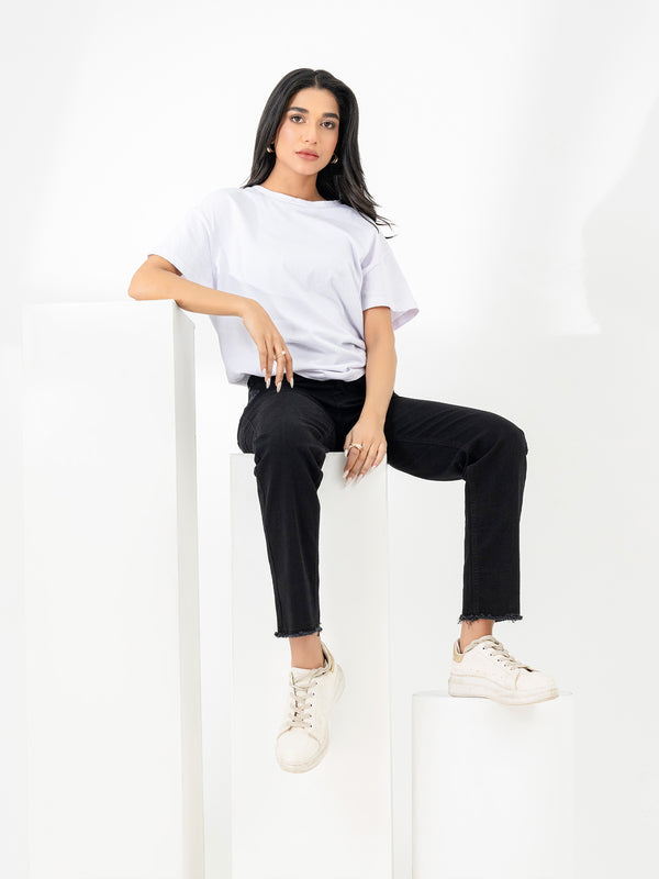 Limelight Ripped Straight Jeans