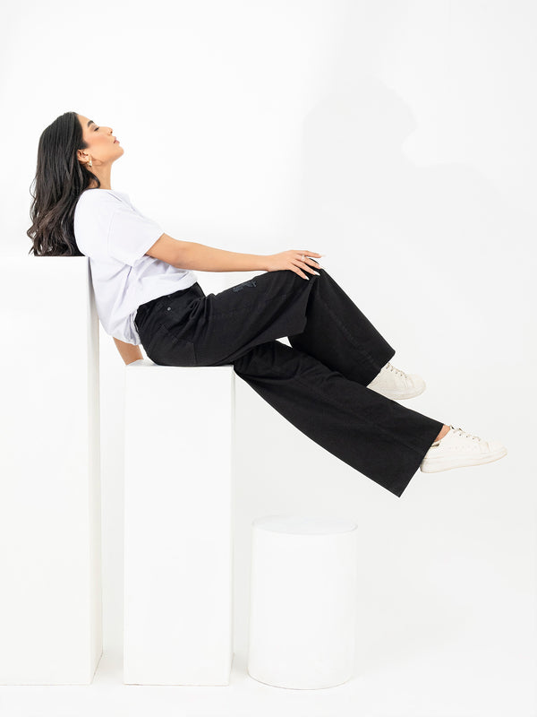 Limelight Ripped Wide Leg Jeans