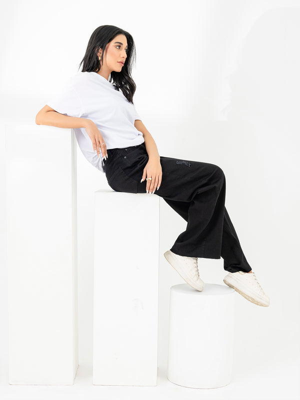 Limelight Ripped Wide Leg Jeans