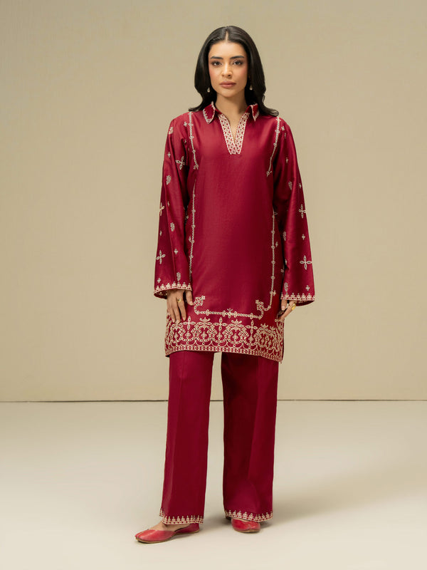 Limelight Satin Co-ord-Embroidered