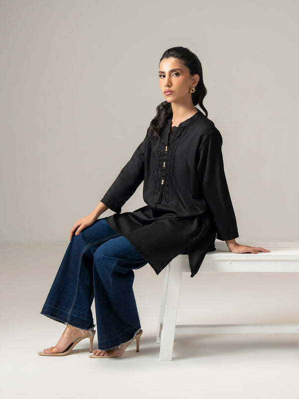 Limelight Satin Kurti-Dyed (Pret)