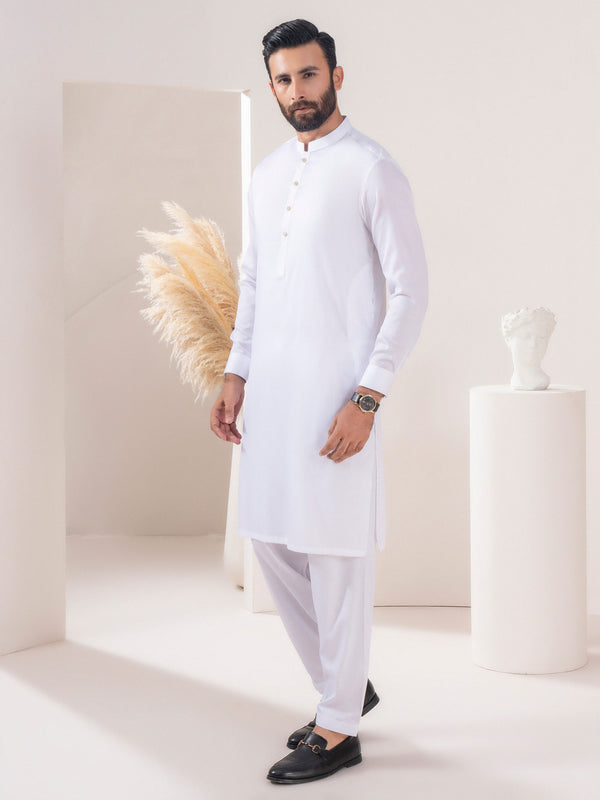 Limelight Satin Suit White