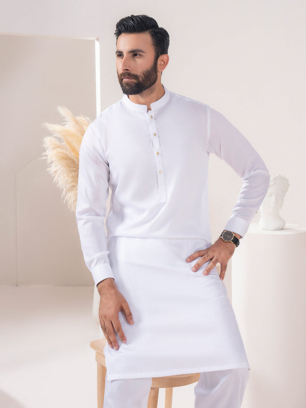 Limelight Satin Suit White