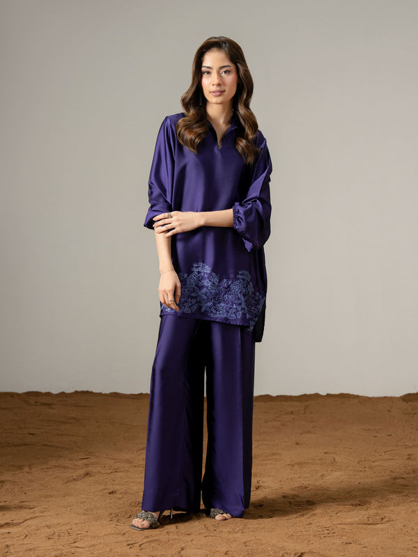 limelight Silk Co ord Set-Embroidered