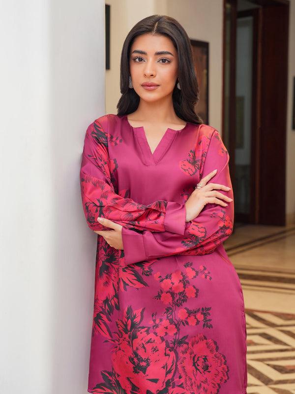 Limelight Silk Co-ord Set-Printed (Pret)