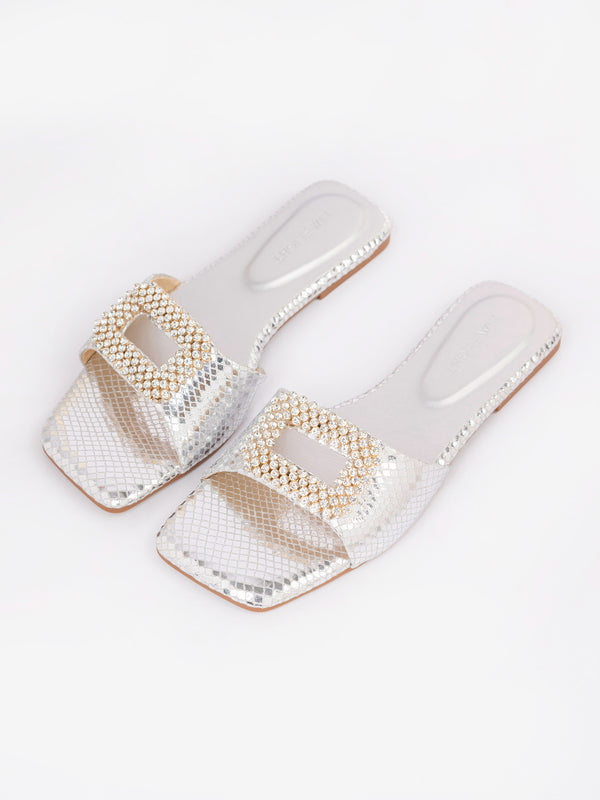 limelight Snake Patterned Flats