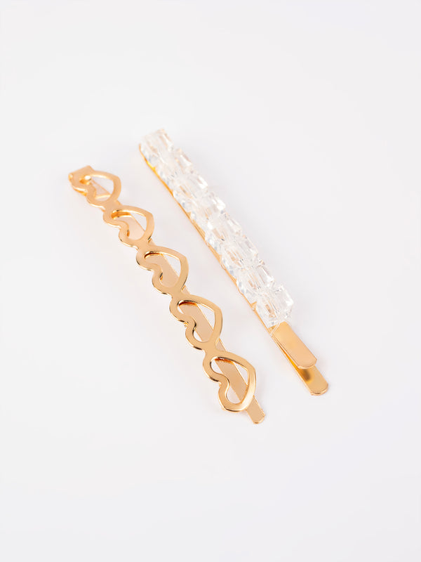 Limelight Stone Embellished Hair Clips