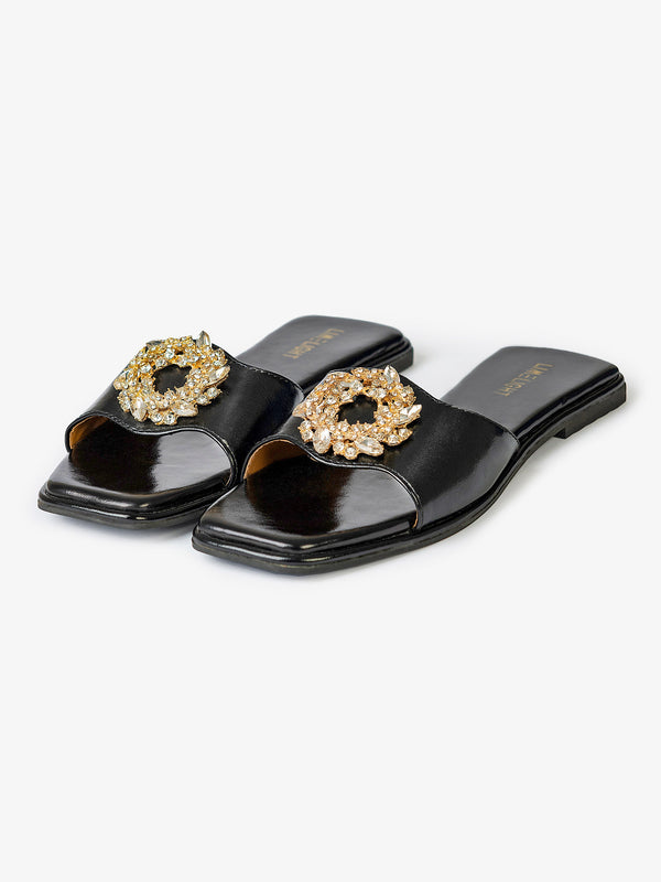 limelight Stone Studded Flats