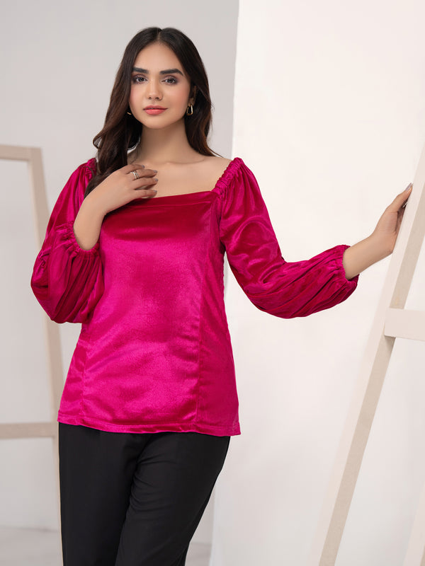 limelight Velvet Top-Dyed