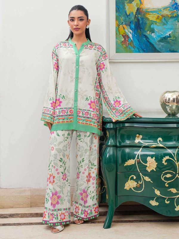 Limelight Viscose Co-ord Set-Printed (Pret)