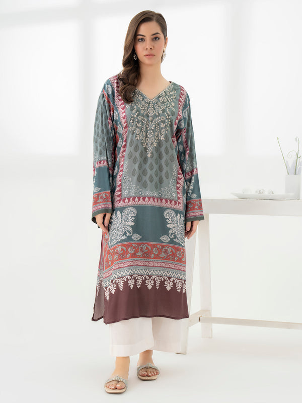Limelight Viscose Shirt-Embroidered (Pret)