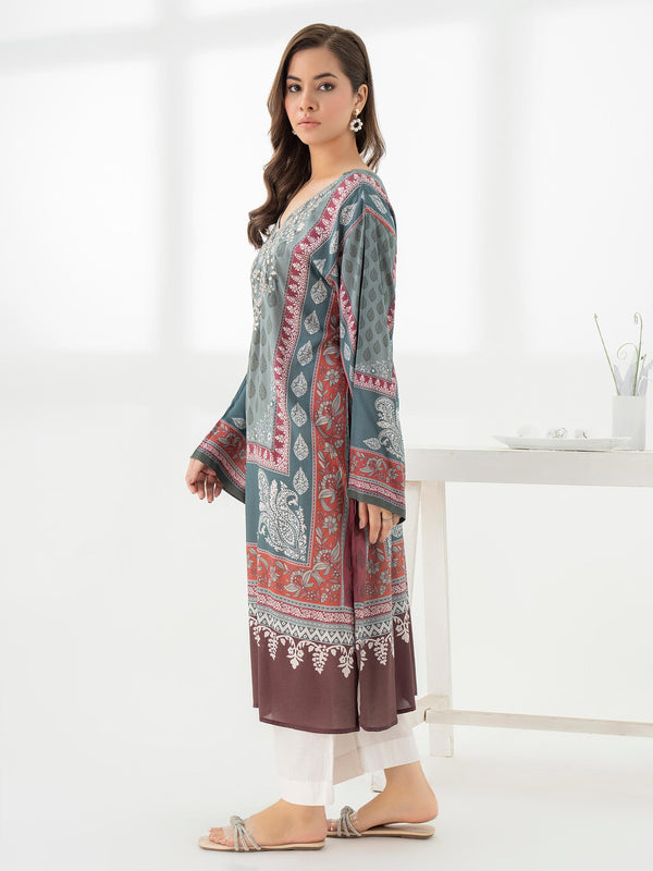 Limelight Viscose Shirt-Embroidered (Pret)