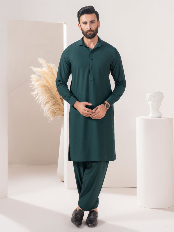 limelight Wash & Wear Suit Green