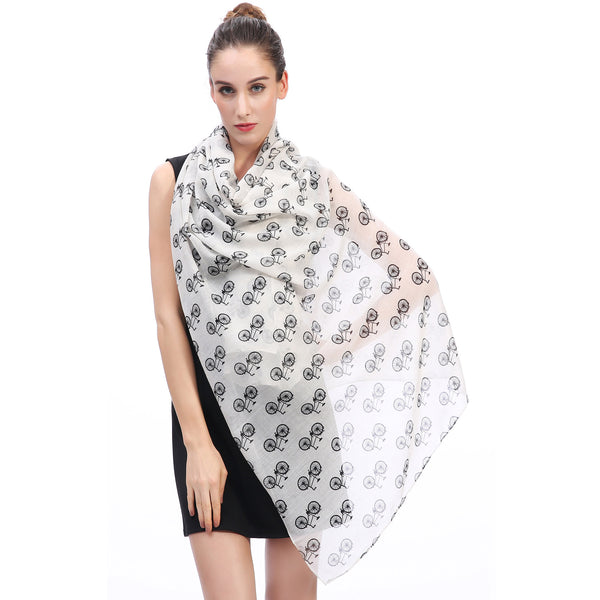 Lina & Lily Bicycles Print Scarf