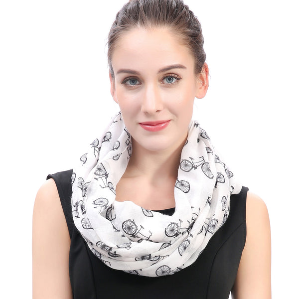 Lina & Lily Bicycles Print Scarf
