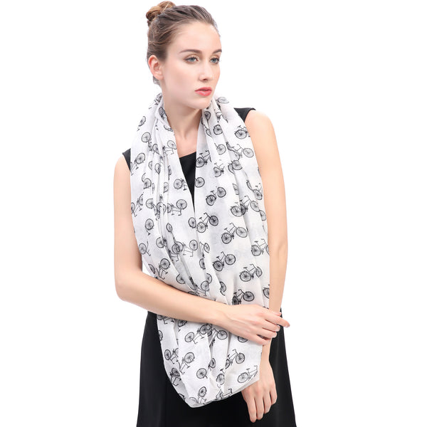 Lina & Lily Bicycles Print Scarf