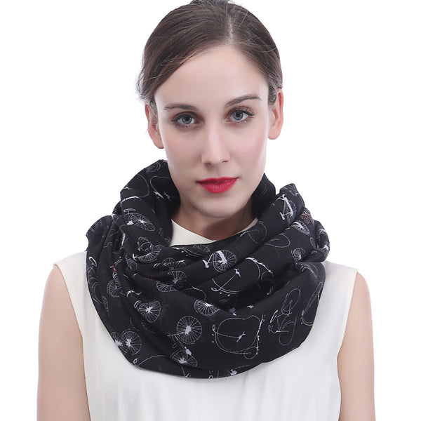 Lina & Lily Bicycles Print Scarf