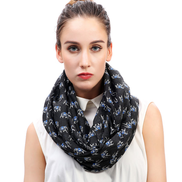Lina & Lily Elephant Print Scarf
