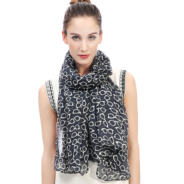 Lina & Lily Sunglasses Print Scarf