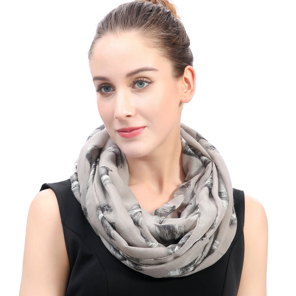 Lina & Lily Yorkshire Terrier Dog Print Scarf Lightweight