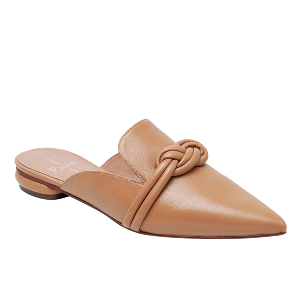 linea paolo AZELIA STYLE STEALS | Knotted Leather Mules Black Nappa