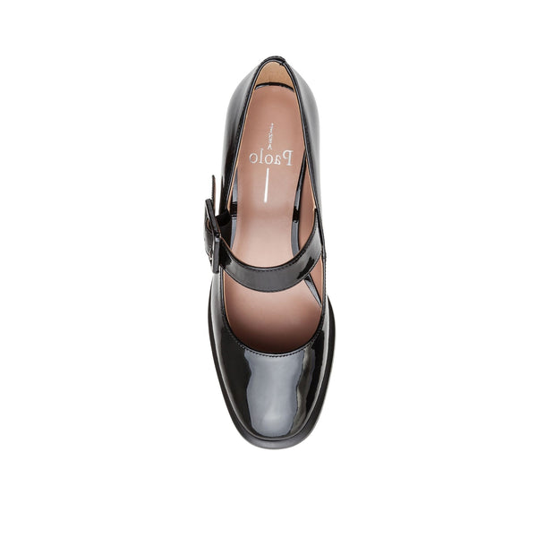 Linea Paolo BELLE STYLE STEALS | Block Heel Mary Jane Pumps Black Patent