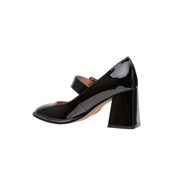 Linea Paolo BELLE STYLE STEALS | Block Heel Mary Jane Pumps Black Patent