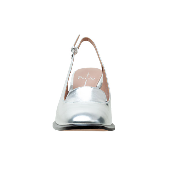 Linea Paolo BERNICE | Block Heel Slingback Pumps Black Patent