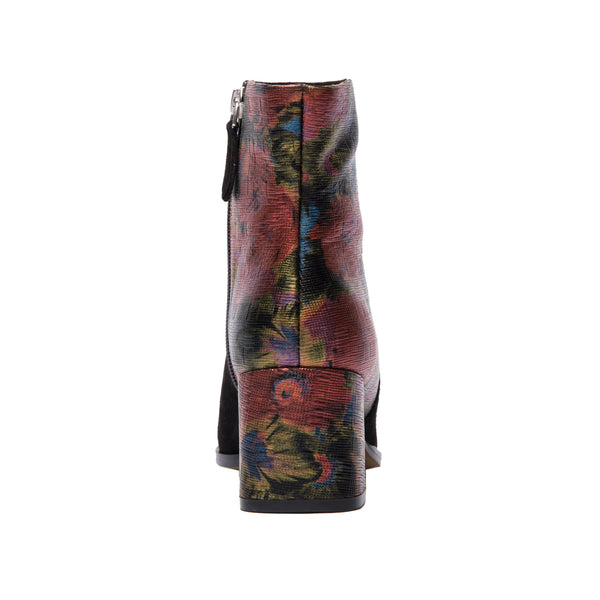 Linea Paolo BRADY | Floral Mid-Calf Boots Black/Red/Cobalt/Green Flower Print