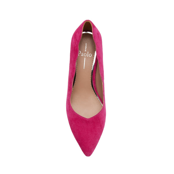 Linea Paolo BRIANA | Scalloped Topline Pumps Fuchsia Suede