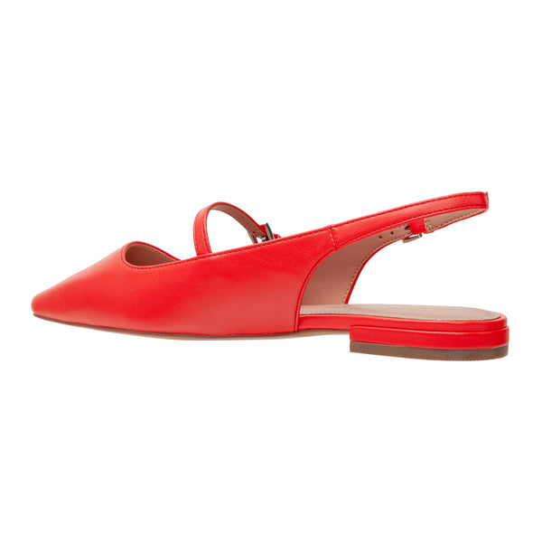 Linea Paolo CELESTE | Mary Jane Slingback Flats Nappa Cherry Red Nappa