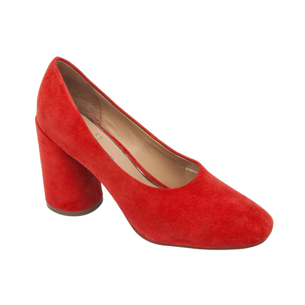 linea paolo CHERIE | Column Heel Fashion Pumps Red Suede