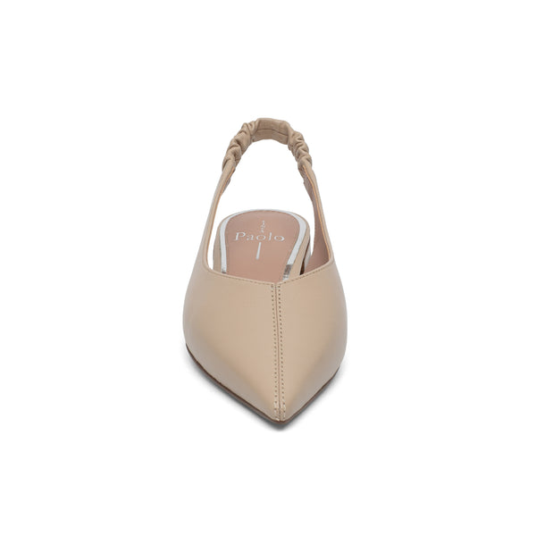Linea Paolo DIANA | Pointed Toe Slingback Flats Nude Nappa