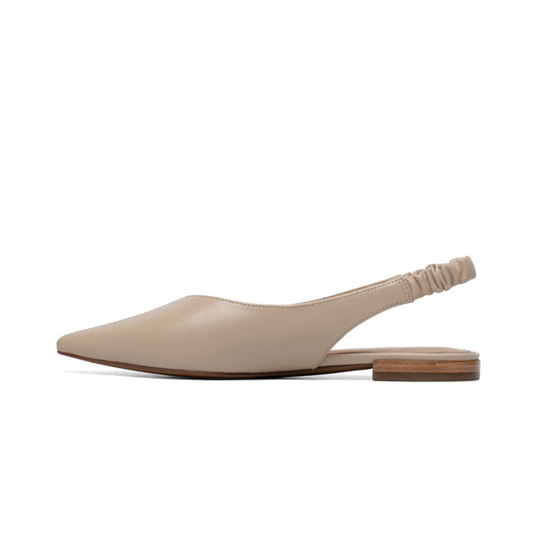 Linea Paolo DIANA | Pointed Toe Slingback Flats Nude Nappa