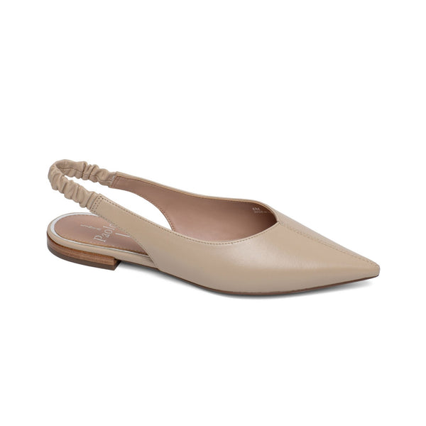 linea paolo DIANA | Pointed Toe Slingback Flats Nude Nappa