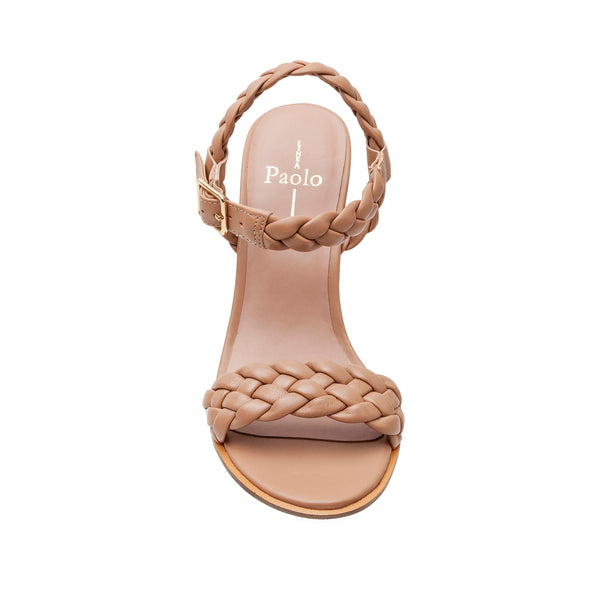 Linea Paolo ESIE | Braided High Wedge Sandals Desert Nappa